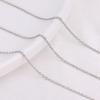 Stainless Steel Plated Collarbone Necklace DIY Chain with Tassel Jewelry Extension