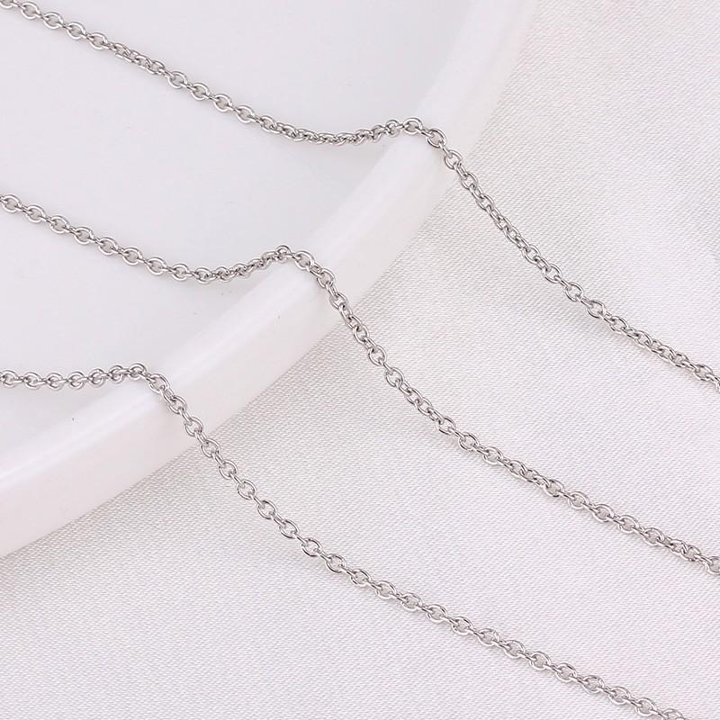 Stainless Steel Plated Collarbone Necklace DIY Chain with Tassel Jewelry Extension