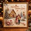 Unique DIY Christmas Decor Faux Pearl Art Kit, Winter Scene Painting Artistic Bead Kits 3D Sparkling Animal Wall Craft Kit for Adults, Holiday