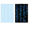 For Women Men Long Lasting Flowers Fake Tatoo Finger 4sheets/set Body Art Luminous Waterproof Temporary Tattoo Sticker Butterfly  Home