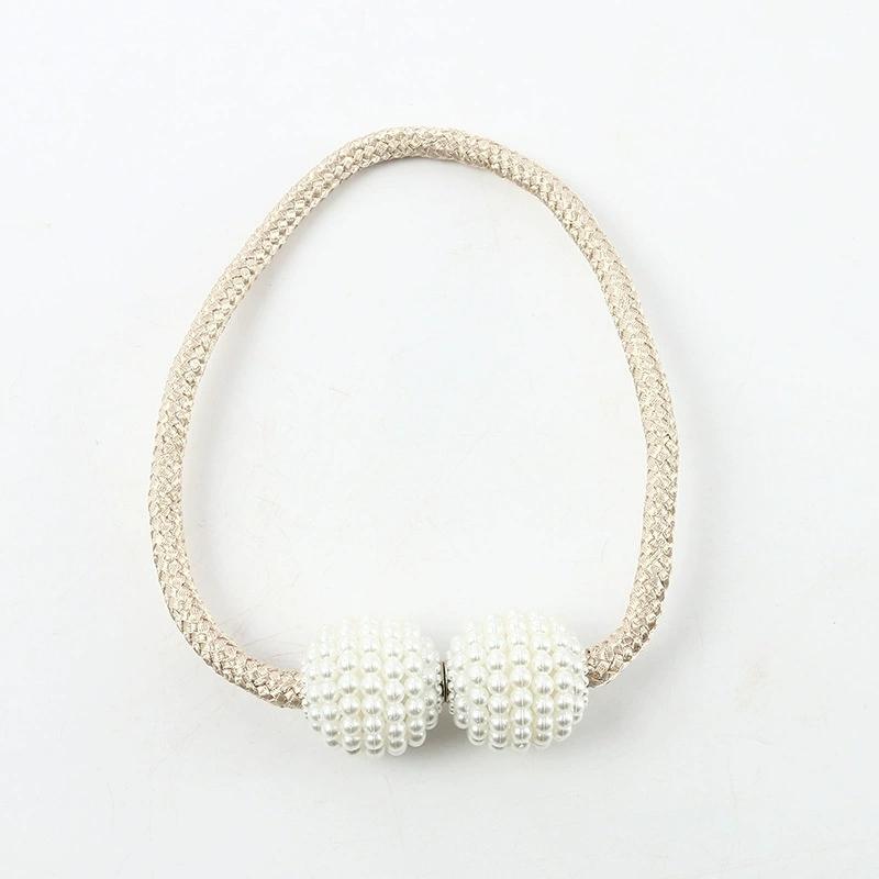 

Жемчужные магнитные шторы с пряжками Современные оконные шторы Магнитные держатели-клипсы Держатели Пояс для штор Аксессуары