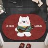 Quick-Dry Cartoon Bath Mat - Absorbent, Dirt-Resistant, Easy-to-Clean Diatomaceous Earth Floor Mat for Bathroom & Toilet
