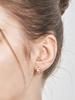 Geigerjewelry 18K Gf One-Touch Two-Ring Earrings Gi8Kpee014