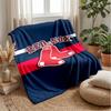 Boston Red Sox Flannel Fleece Blanket Cozy Warm Throw Blanket For Couch Bed Travel All Season Use