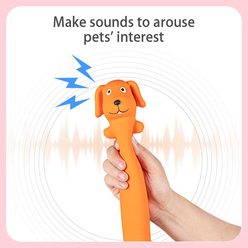 1 Pc Pet Rubber Sound-Producing Dog Toy Safe Easy Clean Chew Interactive Toy Suitable For Puppy Indoor Outdoor Training