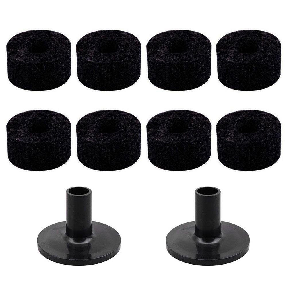4cm Felt Washer Bass Drum Silencer Felt Strap Button Felt Pads Cymbal Hi-Hat Washer Cymbal Sleeves