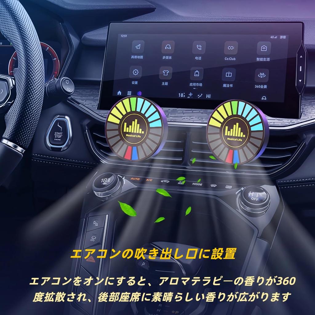 AUSTYLCO Car Ambience Light, Car Atmosphere Light, Car Interior Light,