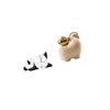 Modern Cute Panda Wall Clock And Miniature Animal Statue Tabletop Decoration for Living Room Patio