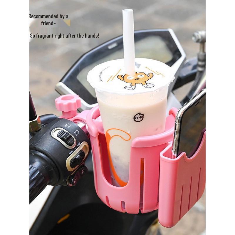 Universal Multi-Function Drink and Phone Holder for Bikes, Scooters, and Strollers
