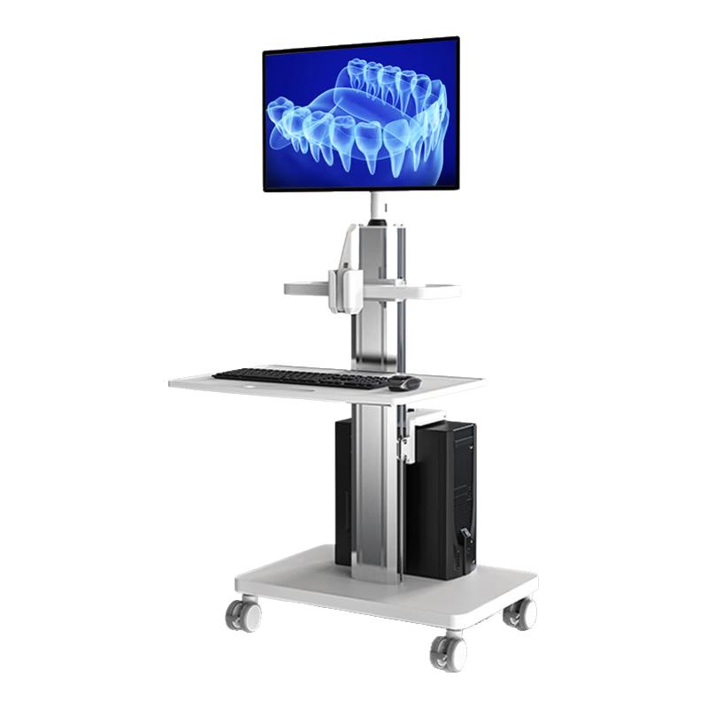 BEWISER Mobile Monitor Cart with Keyboard Tray