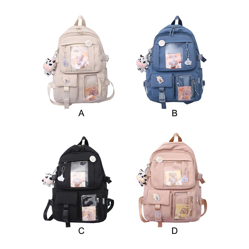 Comfortable Women Backpack For School And Travel - Large Capacity Nylon Junior High School Student School Backpack