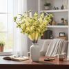 5PCS Artificial Flowers Bright Colors Lifelike Artificial Flowers Never Fade Reusable Fake Flowers for Home Living Room Bedroom
