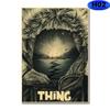 Classic Horror Movie The Thing Poster Retro Kraft Paper Posters DIY Wall Art Painting Stickers Home Bar Decor Fans Collection