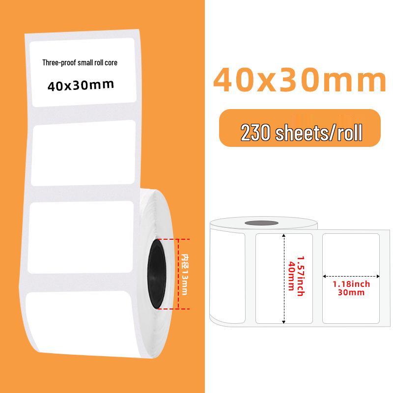 Gradient Laser Thermal Label Paper for Phomemo M220/M221/M120 - 50mm Round