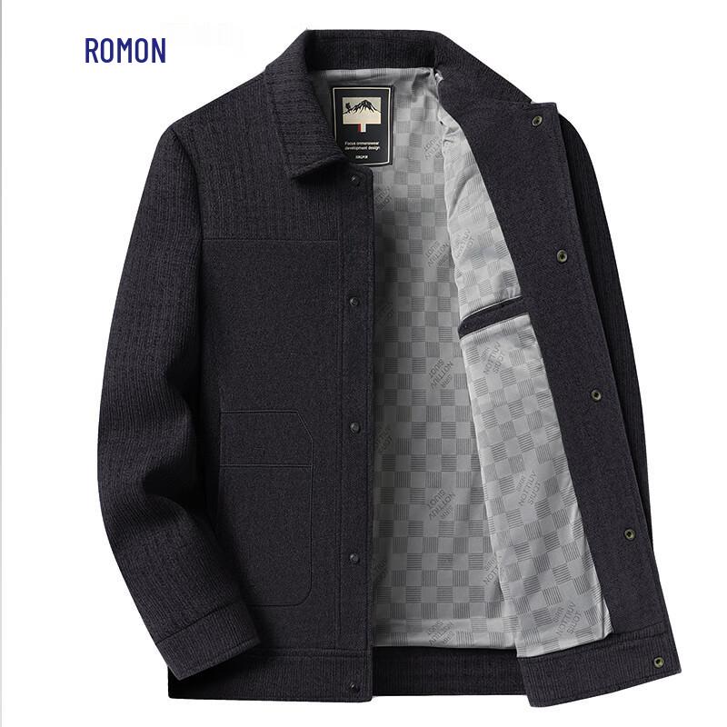 ROMON E Men's Business Casual Lapel Jacket
