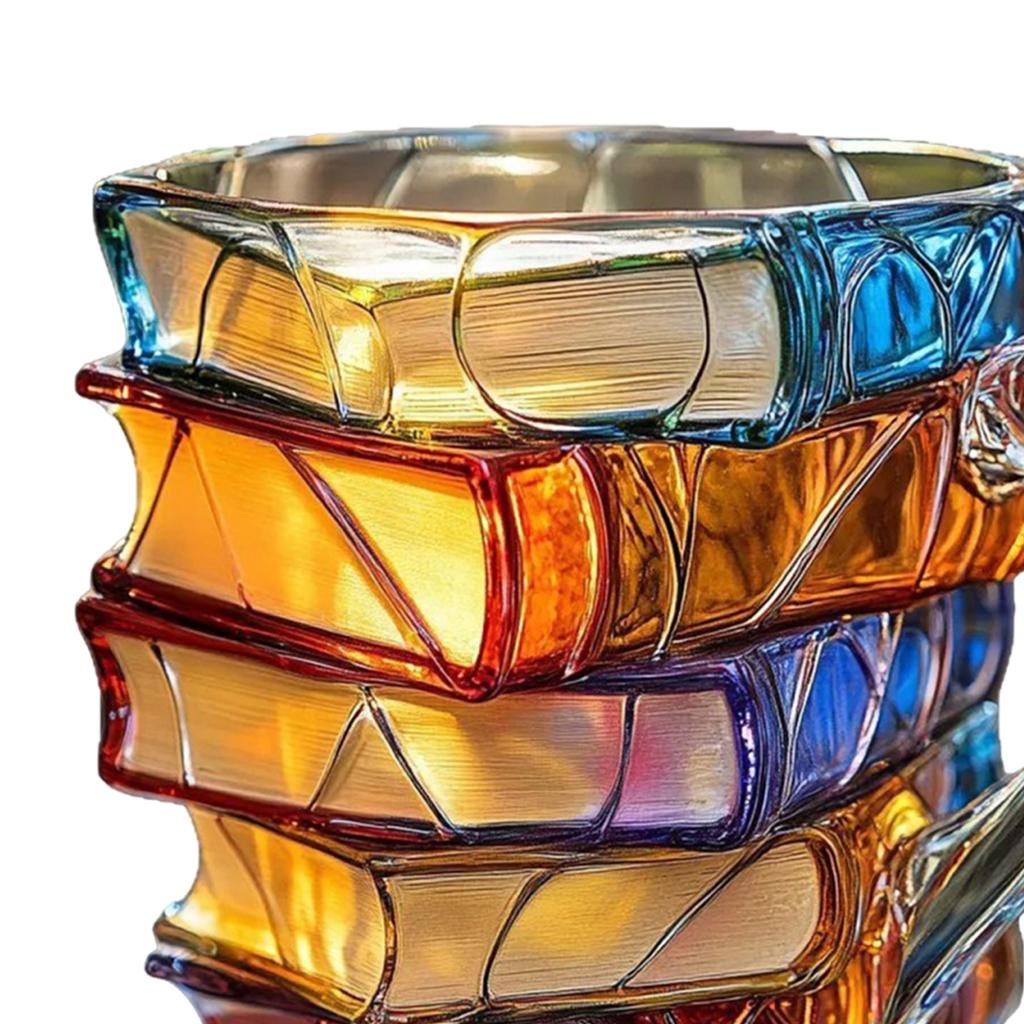 Painted Book Mug Resinz Novelty 3d Painted Books Coffee Mug Unique Colorful Resin Books Stack Coffee Cup Collection Gifts