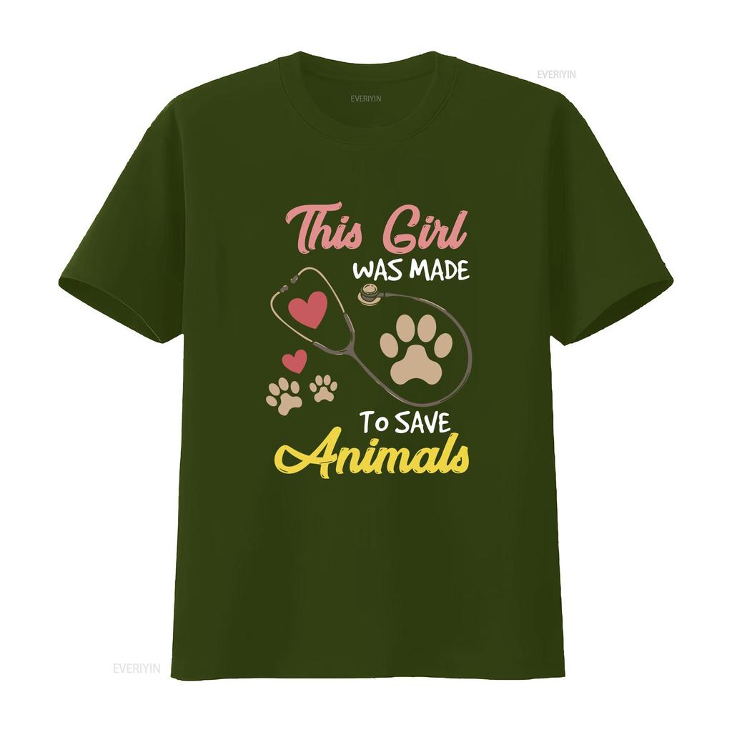 Vet Tech T Shirt Reception Veterinarian Animal Was Made To Save Animals Vintage Washed Graphic Unisex Fashion Comfortable
