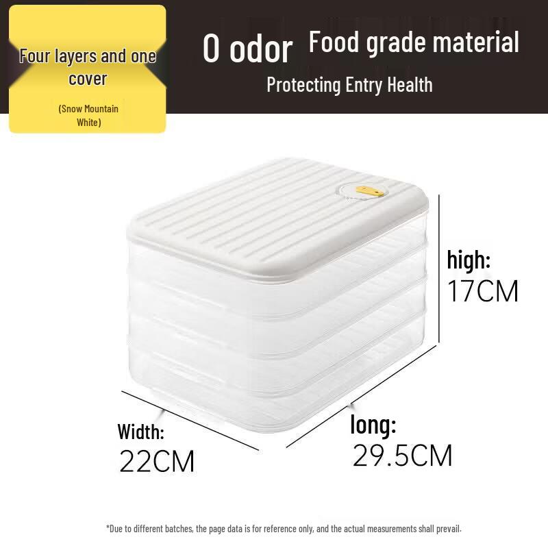 COOKER KING Layered Dumpling & Wonton Storage Box