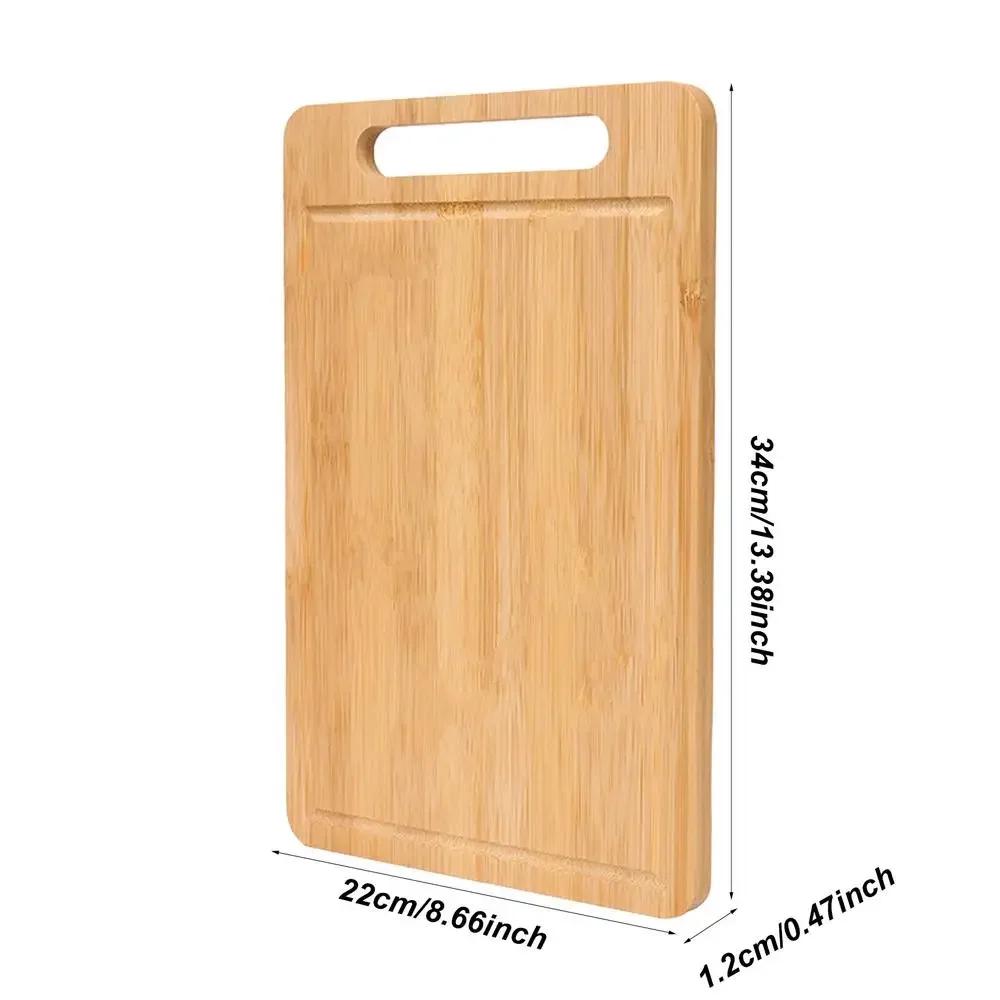 Kitchen Cutting Board Thickened Solid Wood Cutting Board Double-sided Available Rectangular Fruit Veggies Meat Cutting Boards