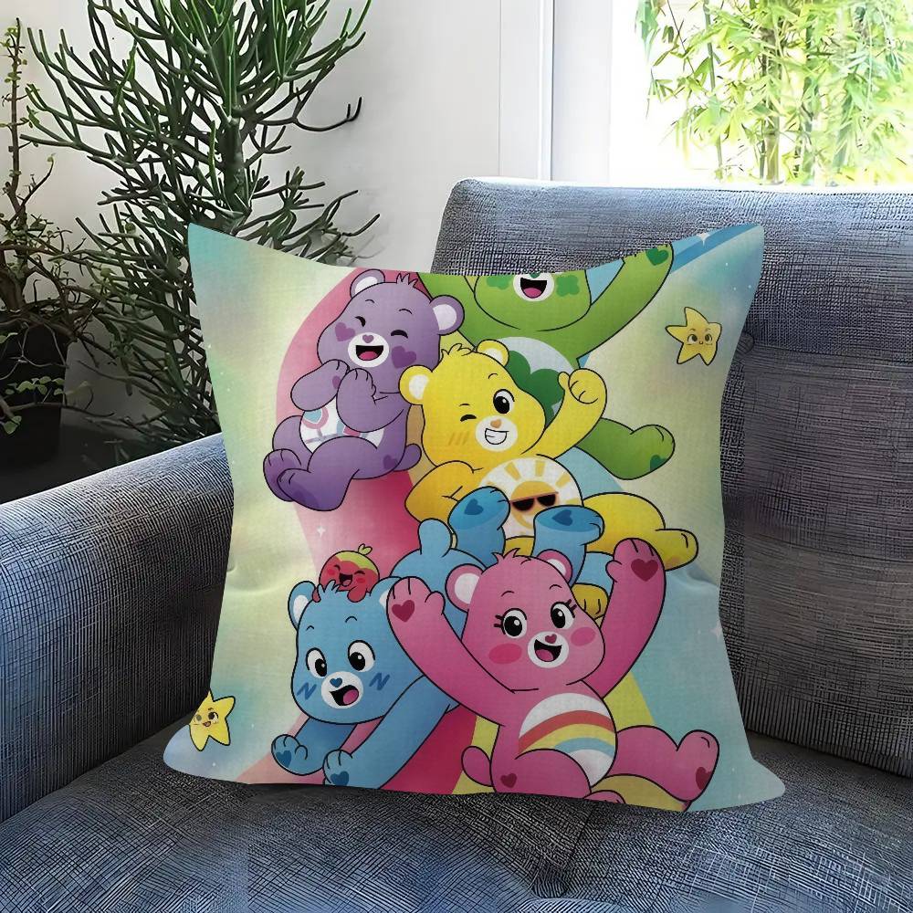 Pillow Gift Home Office Decoration Pillow Bedroom Sofa Car Cushion Coverpillow Case Cute C-Care B-Bears