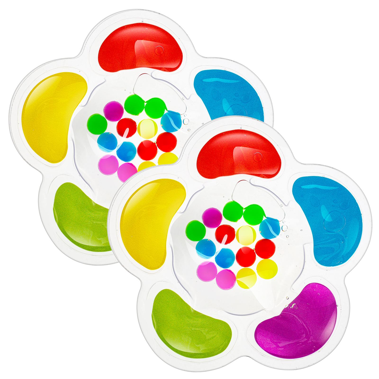 

2pcs Color Sorting Toys Sensory Toys, Fine Motor Skills Game for Toddlers, Relieve Stress Color Matching Toys Party Gifts