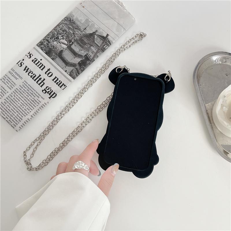 Fundas de teléfono de oso lindo para iphone 11 12 13 Pro Max 8/7 6 X XR XS Plus