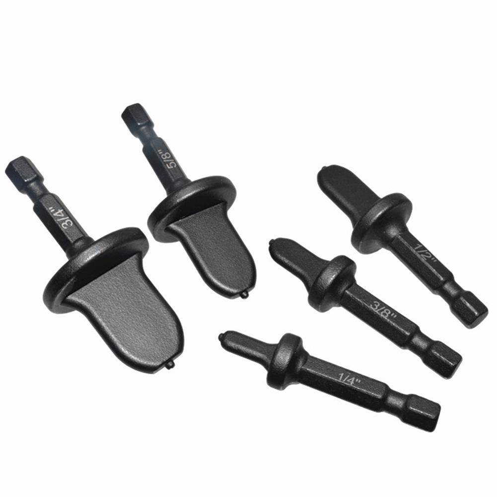 11Pcs HVAC Repairing Set Swaging Tool Drill Bits with 7/8 3/4 5/8 1/2 3/8 1/4 Inch Copper Tube Expander Drill Bit