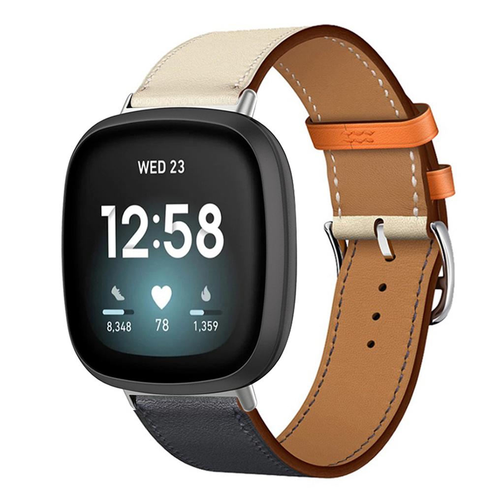 Leather Bracelet Strap For Fitbit Versa 4 3 2 1 Versa Lite Smart Watch Wristband Replacement Strap For Fitbit Sense/sense 2 Watchband