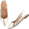 Shoetopia Pointed Toe Golden Bellies For Girls-Eu41