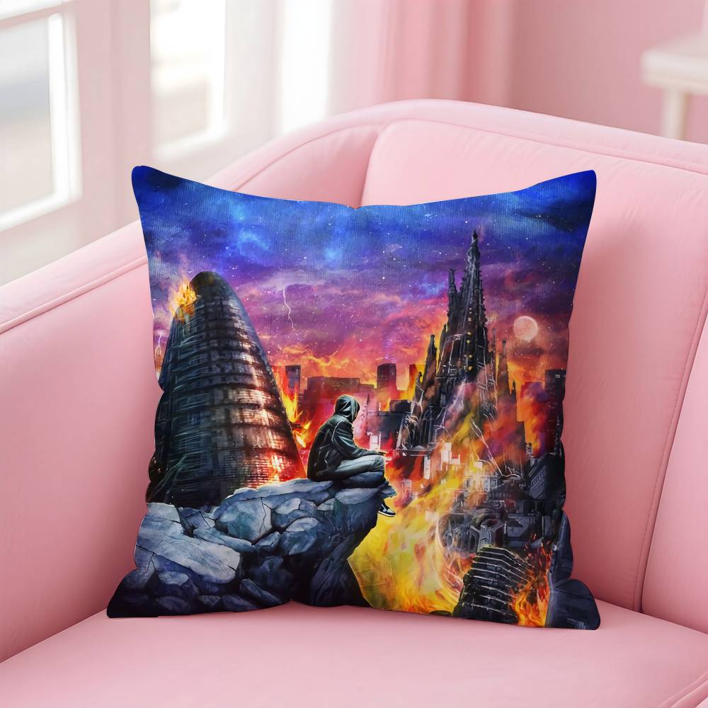 Rapper B-BENY JR Pillow Case Pattern Printed Pillowcase For Living Room Sofa Cushion Cover & Bedroom Decor