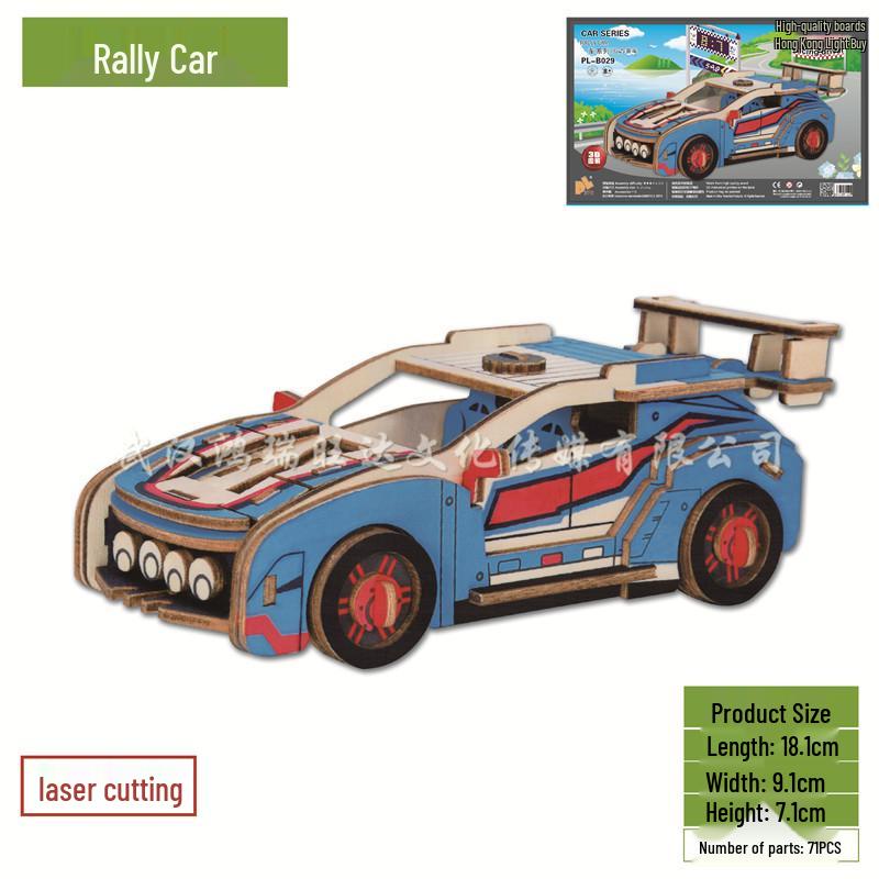 3D DIY Wooden Jigsaw Puzzle Model - Laser Cut Building Set
