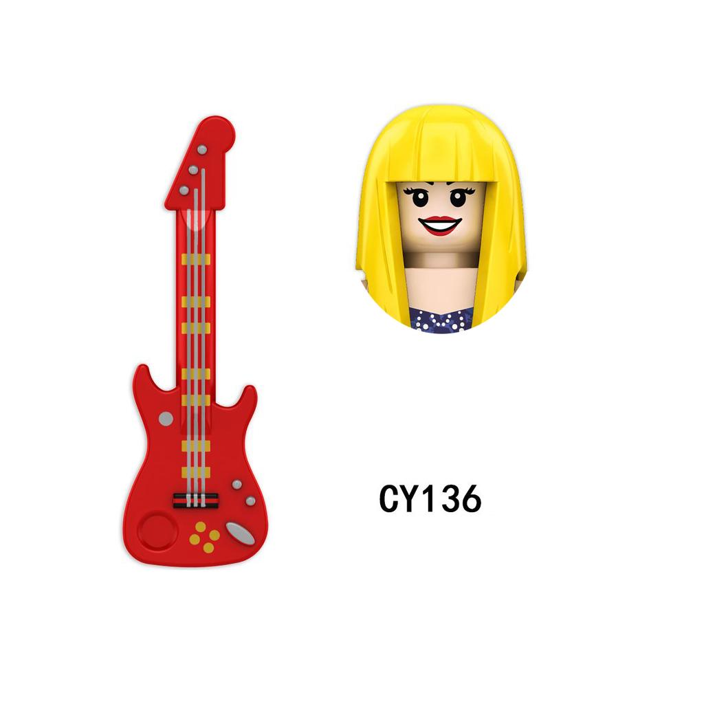 CY134 LG1015 WM989 Singer Building Blocks Jobs Assemble Bricks Cute Action Toy Figures Small Dolls Gifts For Children Kids