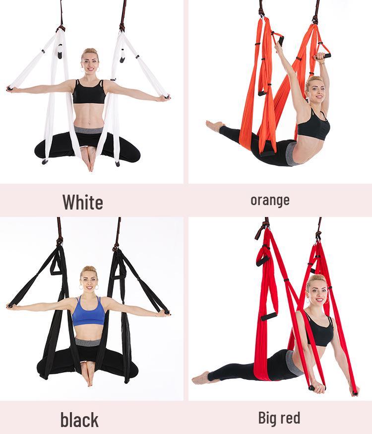 Aerial Yoga Hammock with Ceiling Mount & Extension Straps - Full Set