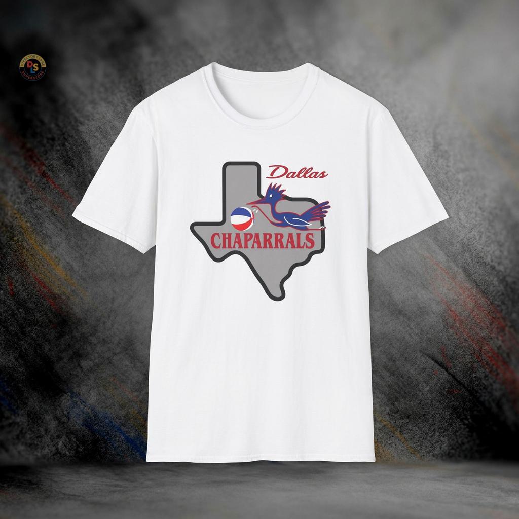 Dallas Chaparrals Defunct Retro Basketball T-Shirt | Softstyle Tee