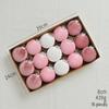 Flocked Plush Christmas Ball Ornaments for Tree Decorations