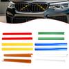 1 Pcs Front Grille Trim Strips Color Support Grill Bar V Brace Wrap For BMW E60 E65 E66 Automobile Sport Styling Decor