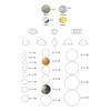 50 Sewing Button Decorative 12mm Single DIY for Shirt Uniform Jeans Jacket Coat