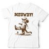Meowdy Unisex & Kinder T-Shirt Cowboy Country Western Katze Kätzchen Retro Vintage Unisex T-Shirt