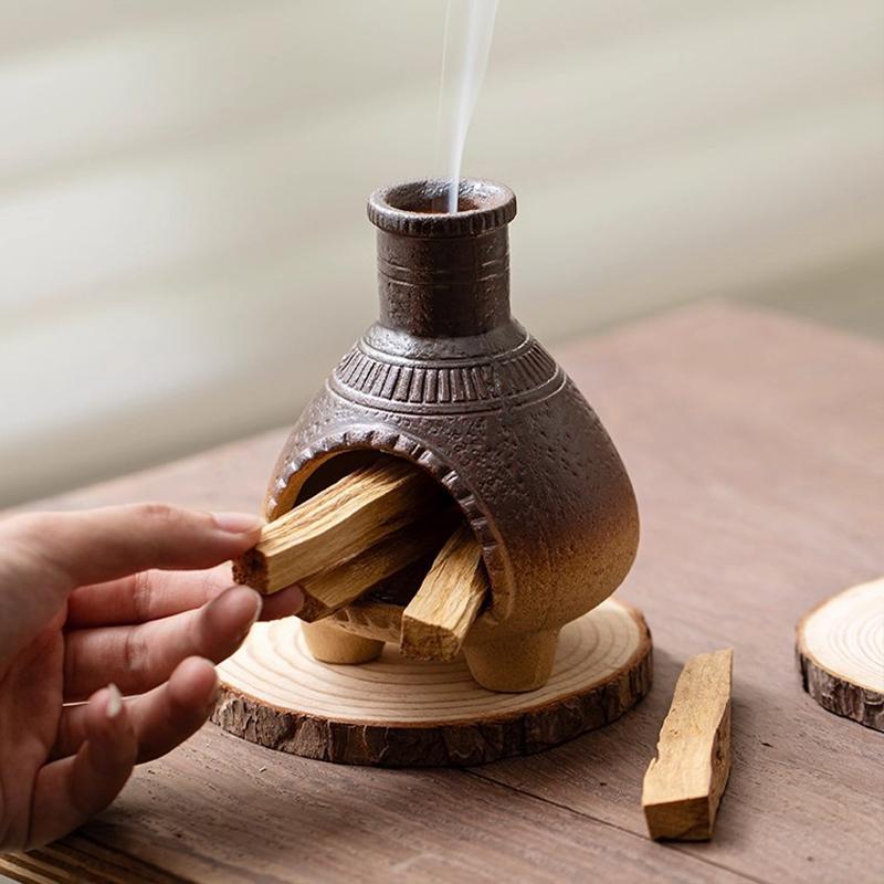 1pc Saint Sandalwood Sticks Holder Ceramic Incense Burner Living Room Gift Yoga Incense Sage Burner Home Decor