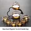 Semi-Automatic Glass Tea Set with Magnetic Design