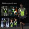 Adjustable Reflective Safety Vest High Visibility Safety Jacket with Strap for Night Work Running Bicycle