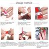 Glitter Nail Wraps for Women Nail Polish Strips Self Adhesive Nail Polish Stickers Fingernail Manicure Stickers