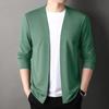 Giacca Cardigan Uomo Primavera e Autunno Manica Lunga Casual Versatile Casual Primavera Capo Esterno Top Trendy