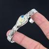 Halloween Deal Pear K2 Jasper Stone 925 Silver Artisan Trendy Bangle Bracelet
