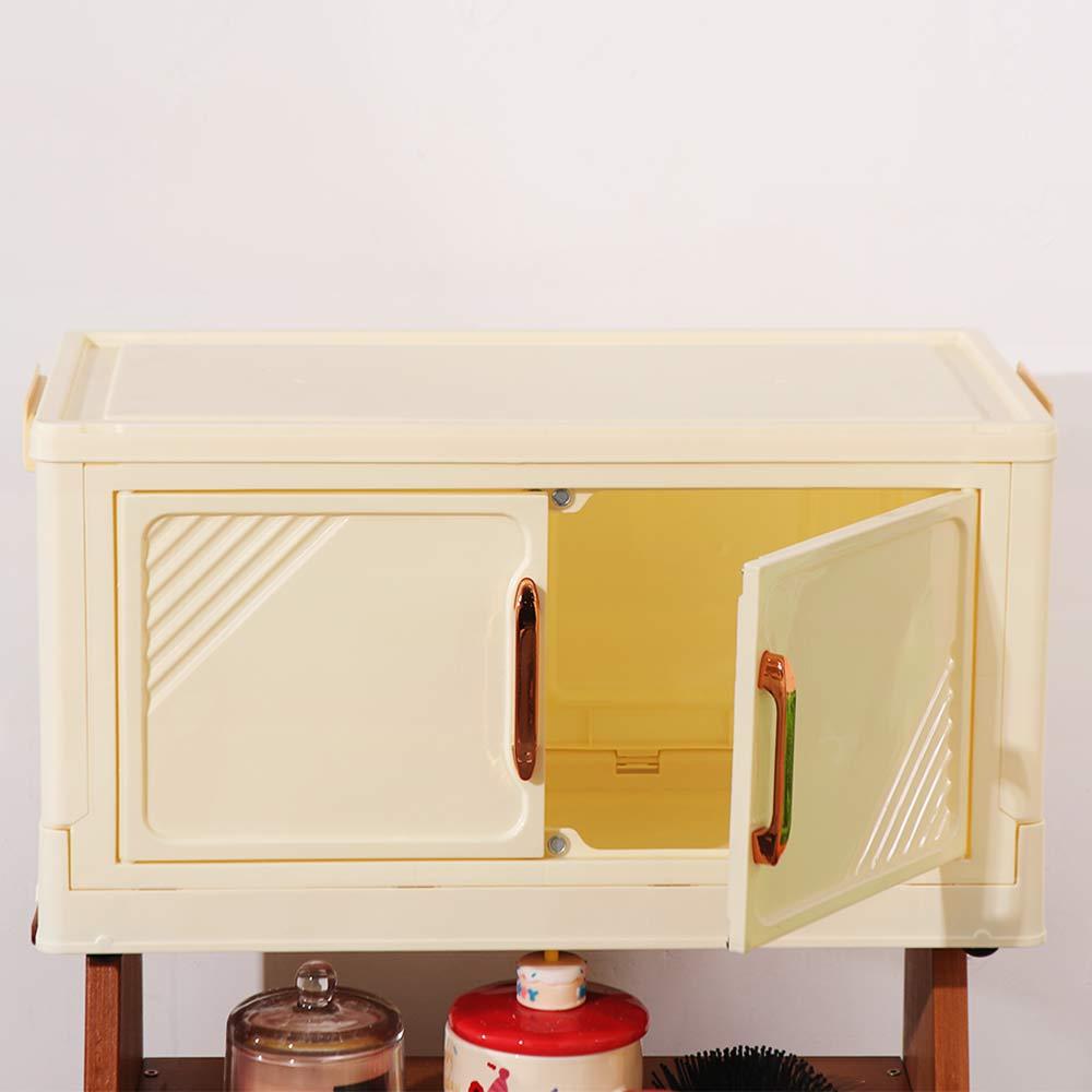 Plastic Foldable Storage Cabinet Large Capacity Multi-Layer Storage Locker  for Home
