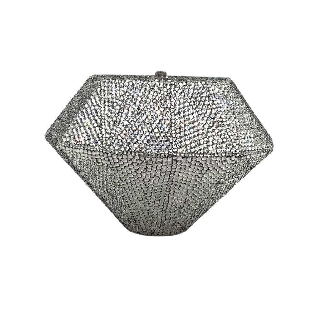 

Silver Diamond Evening Bag Luxury Crystal Women Party Wedding Clutches Rhinestone Handbags Ladies Elegant Bridal Purses