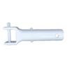 Long Lasting Swimming Pool Spa Vacuum Head Handle Replacement in White with V Clip Pin and Quick Snap Butterfly Clip