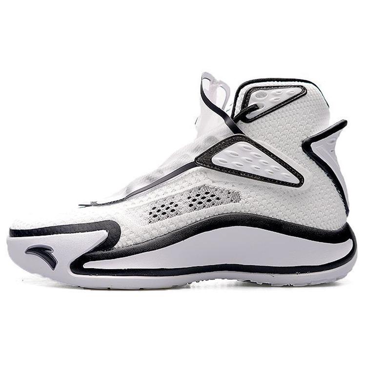 

New ANTA Kt5 Basketball Shoes Men s High top Black/White 112021101-7 44.5