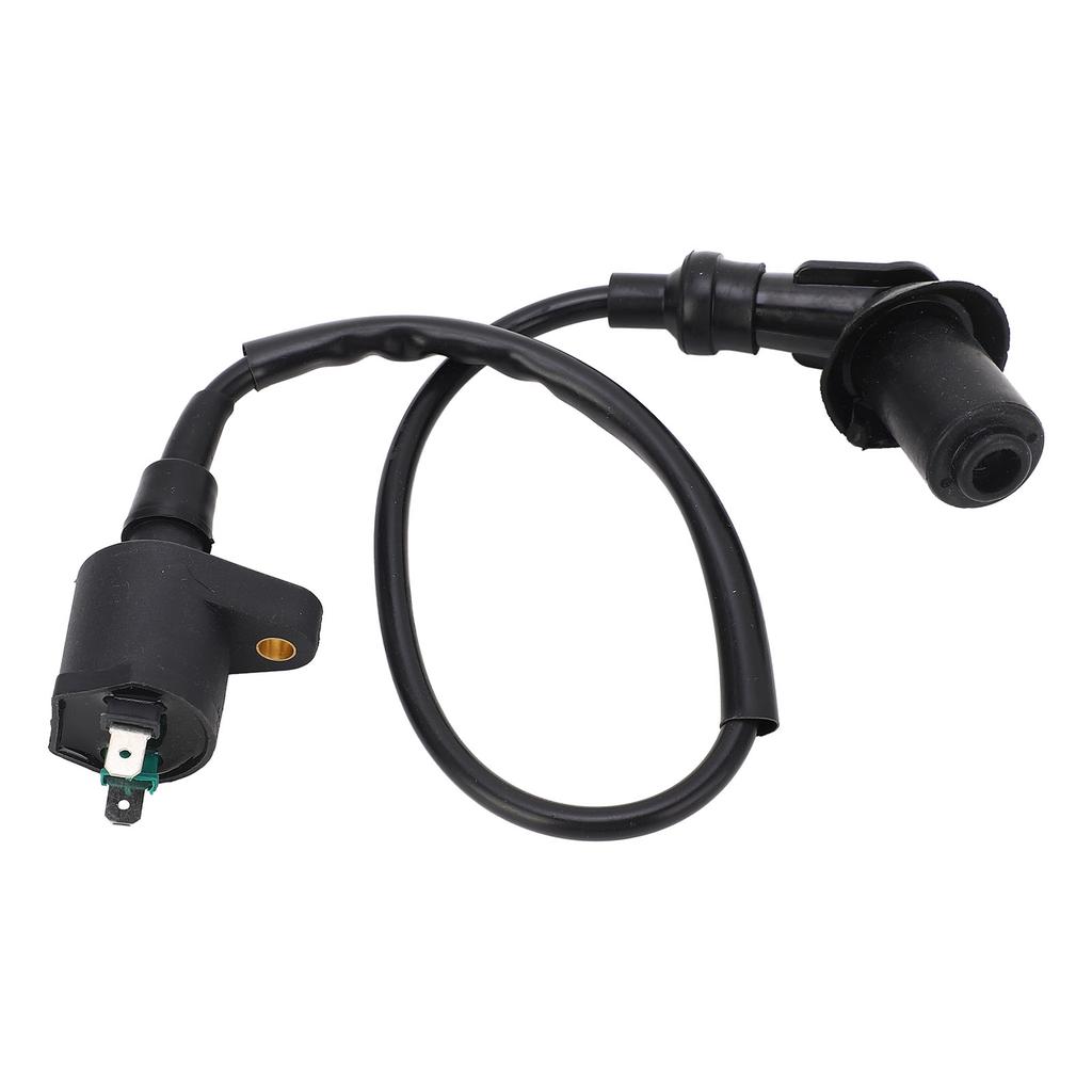 9mm Motorcycle Ignition Coil Stable High Performance Ignition Coil with Spark Plug Replacement for
