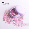 TEAYASON Harajuku Zima Malun Laser-Pailletten im europäischen und amerikanischen Stil, leuchtendes Puder-Schönheits-Make-up, Musikfestival-Make-up